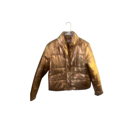 🔥Vylette Puffer Jacket Gold size medium women’s - Picture 9 of 10